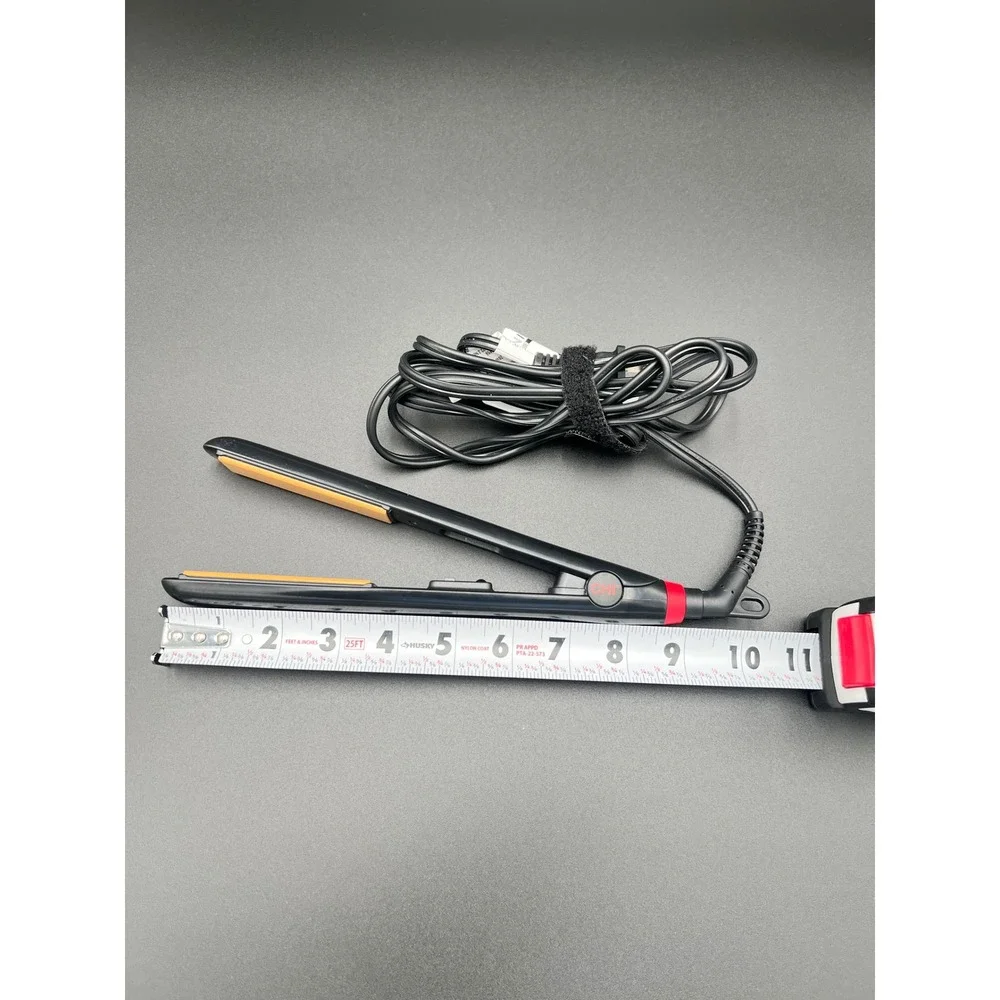 CHI Tech 1 Inch Ceramic Hair Styling Iron Flat Iron Black Red Professional Tool